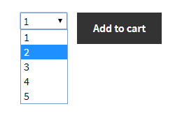 Product Quantity for WooCommerce - Quantity Dropdown - Frontend - After
