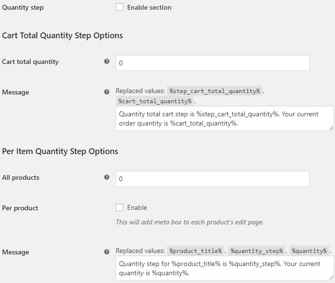 WooCommerce Quantity Control - Product Quantity for WooCommerce Quantity Step Options