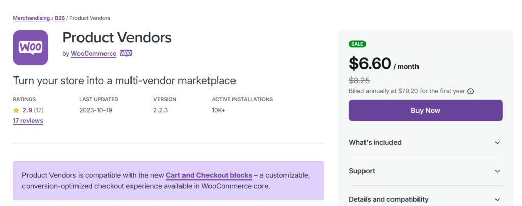 Product Vendors by WooCommerce