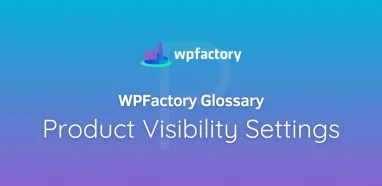 Product Visibility Settings