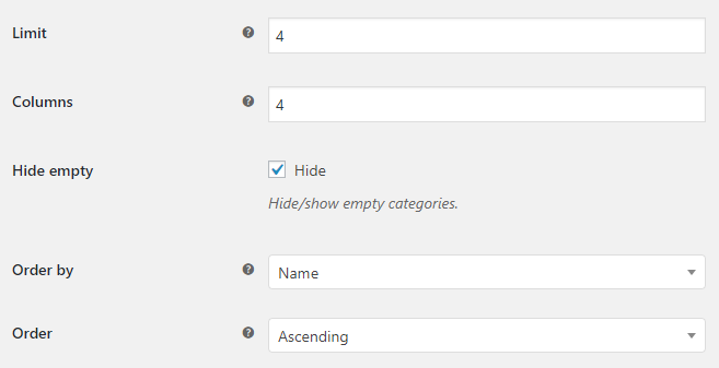 Related Categories for WooCommerce - General Options