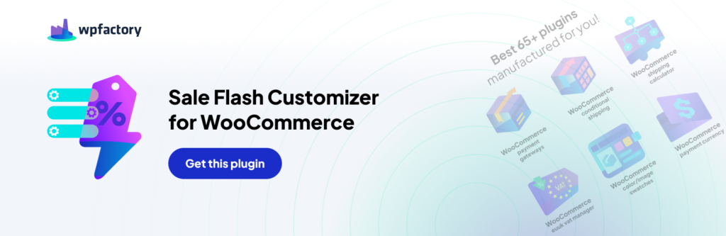 Sale Flash Customizer for WooCommerce