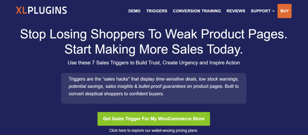 Sales Trigger For My WooCommerce Store by Xlplugins