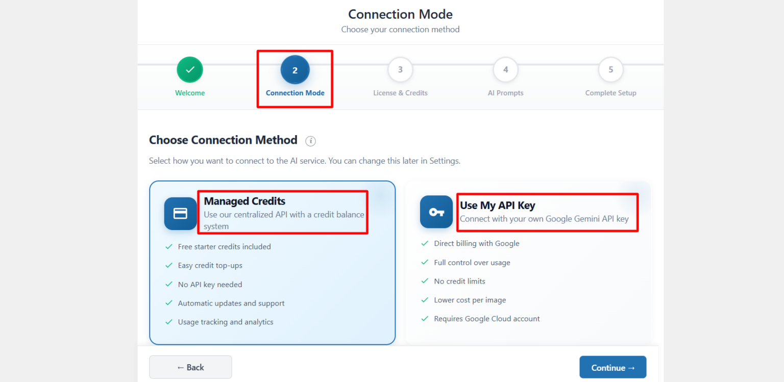 AI Product Image Generator - Setup Wizard - Step 1
