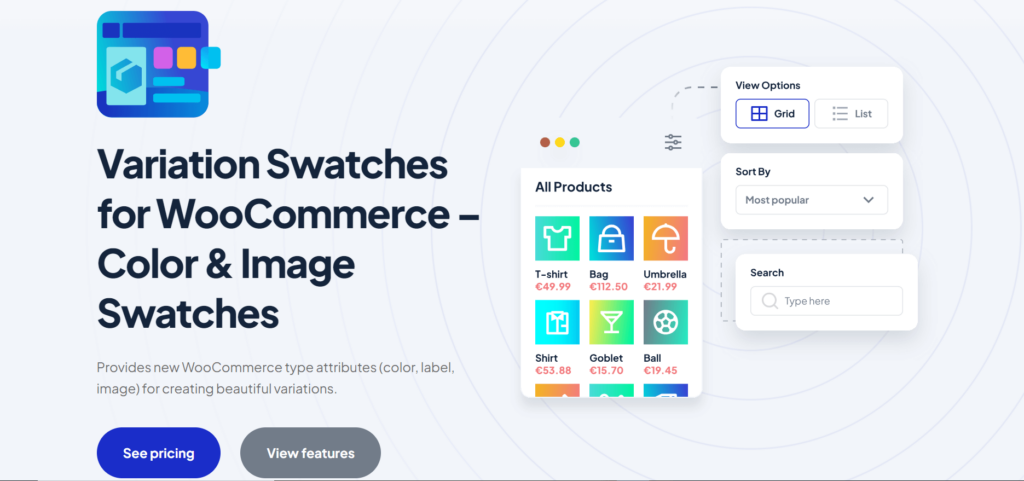 Variation Swatches for WooCommerce – Color & Image Swatches by Wp-Factory