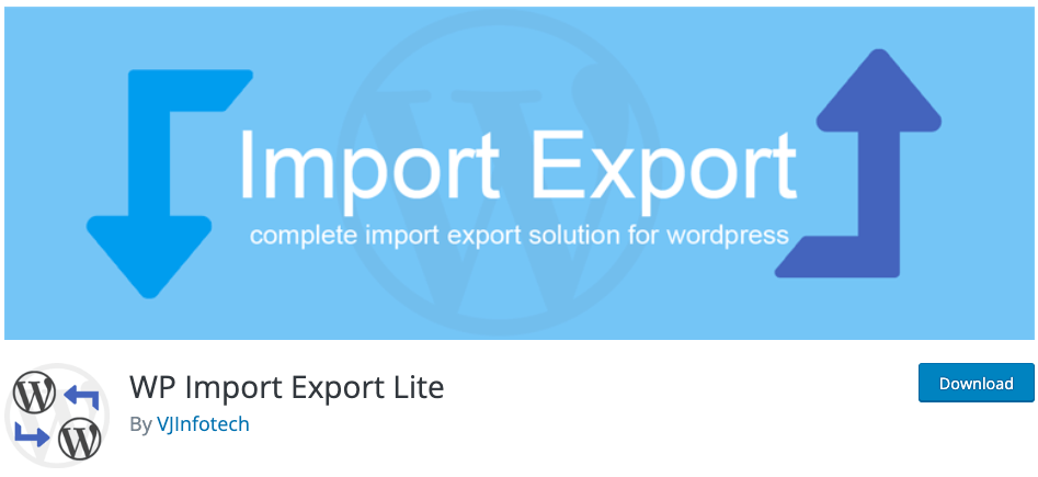 WP Import Export Lite