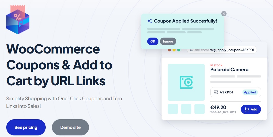 WooCommerce Coupons & Add to Cart by URL Links Plugin