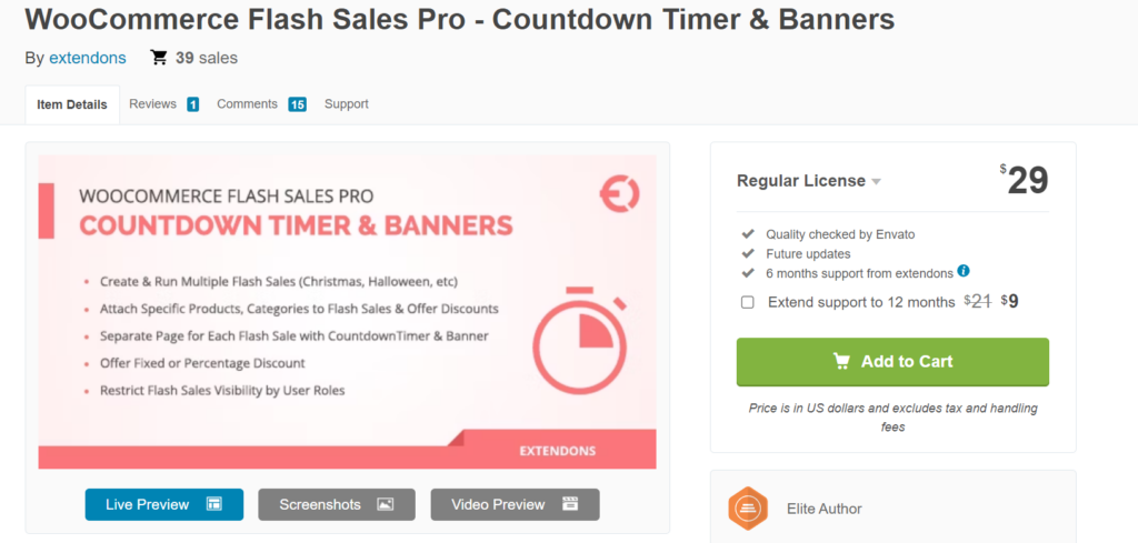 WooCommerce Flash Sales Pro - Countdown Timer & Banners By Extendon