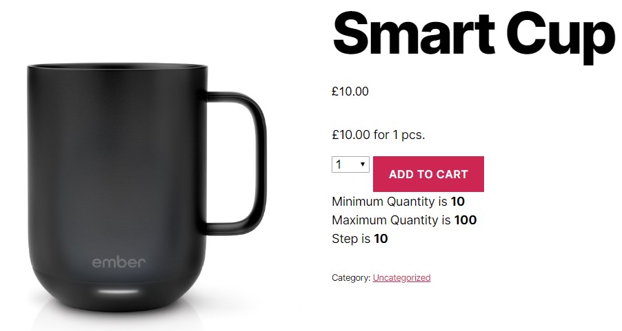 WooCommerce Quantity Control - Smart Cup