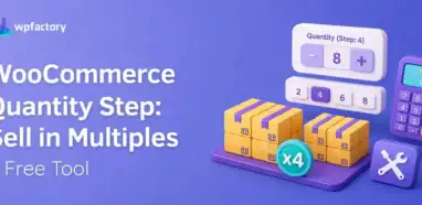 WooCommerce Quantity Step plugin interface with step options and calculator.