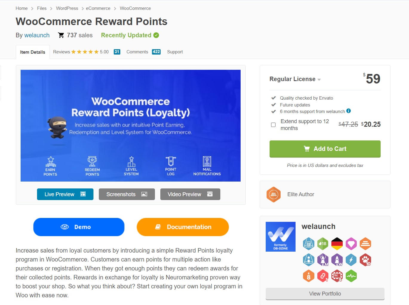 WooCommerce Ultimate Points And Rewards Live Demo