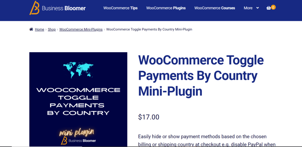 WooCommerce Toggle Payments By Country Mini-Plugin - Business Bloomer