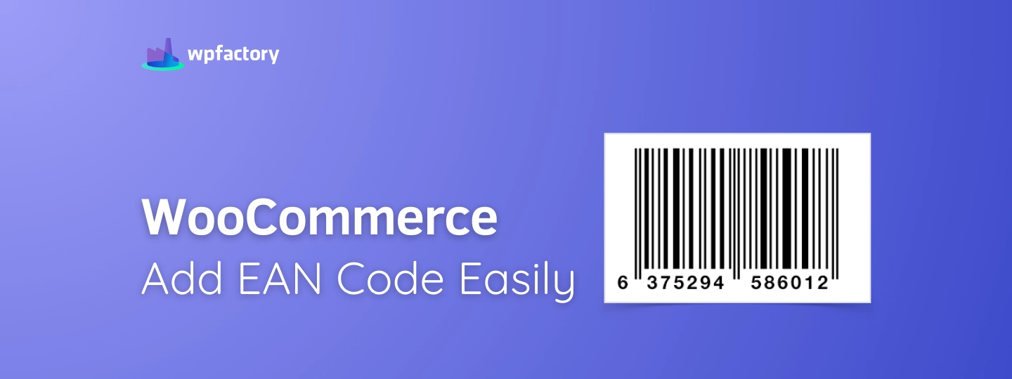 WooCommerce add EAN code