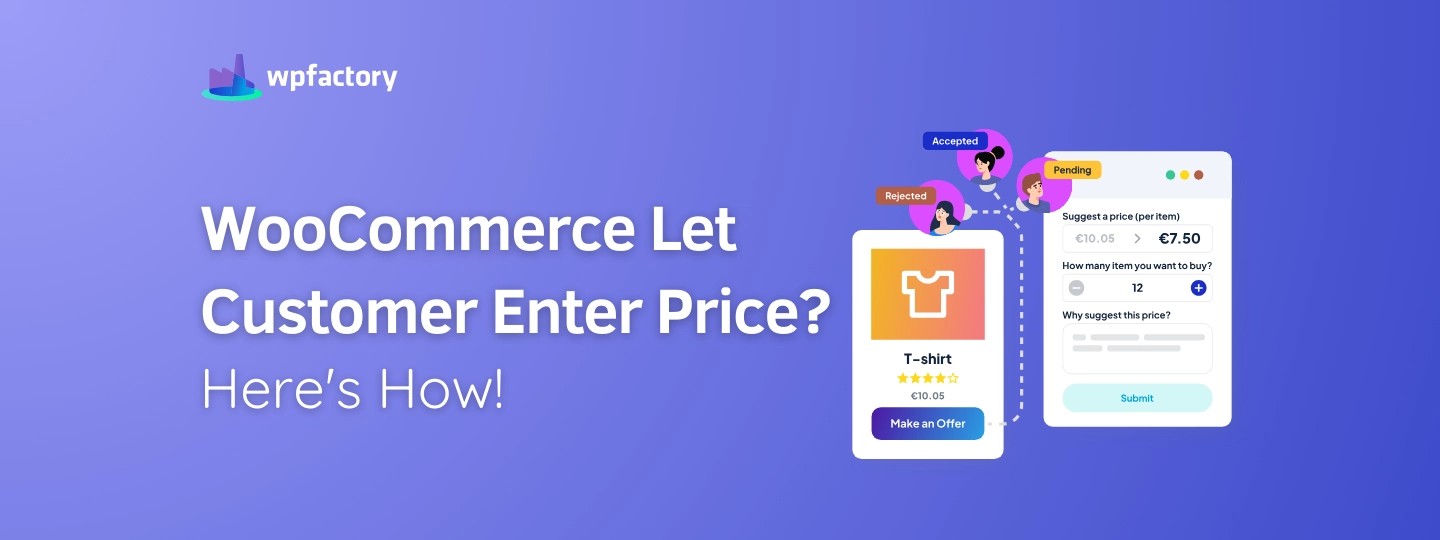 WooCommerce let customer enter price