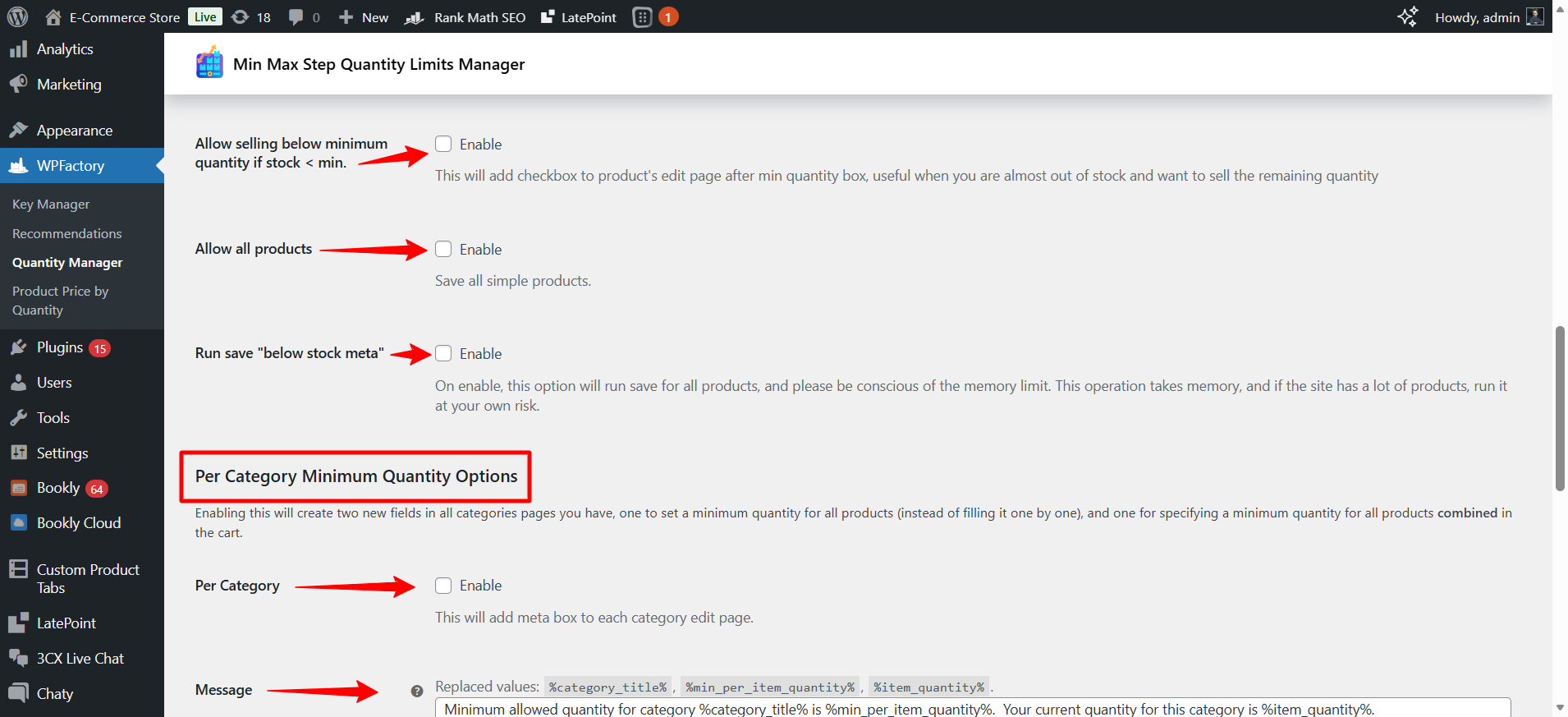 WooCommerce settings ‹ E Commerce Store — WordPress 02 12 2026 04 16 PM