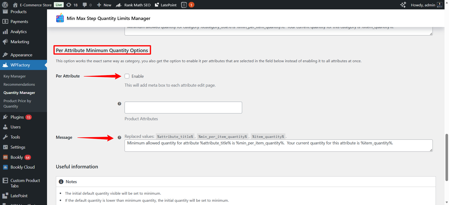 WooCommerce settings ‹ E Commerce Store — WordPress 02 12 2026 04 18 PM