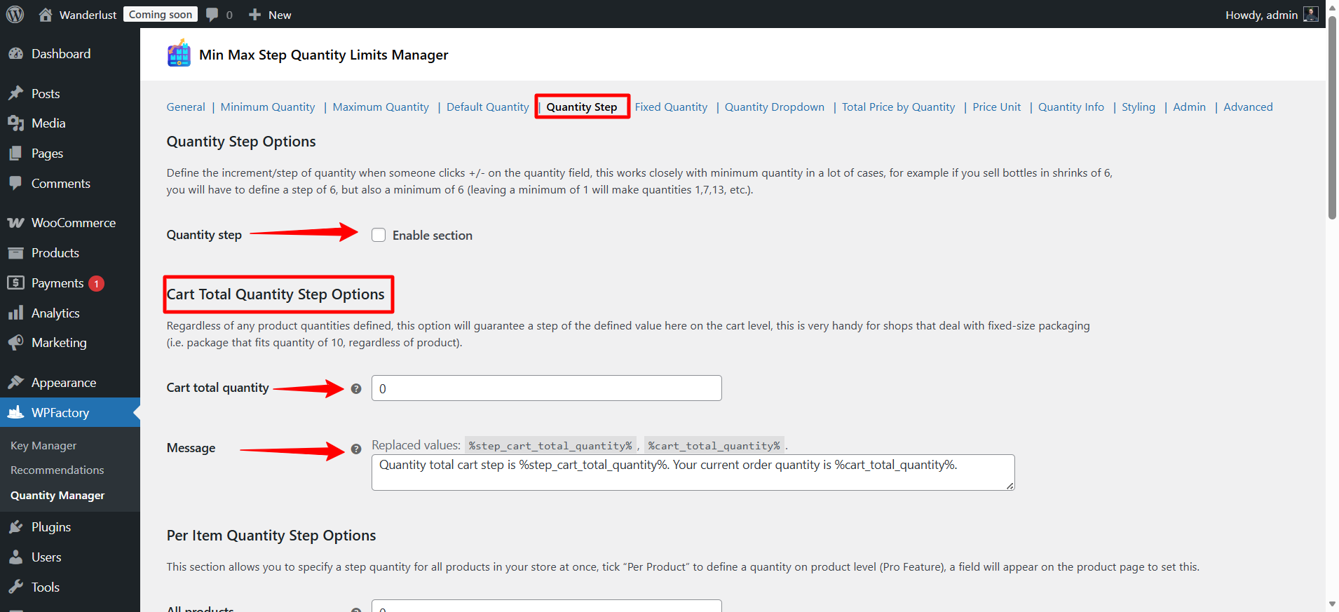 WooCommerce settings ‹ Wanderlust — WordPress 02 16 2026 03 02 PM