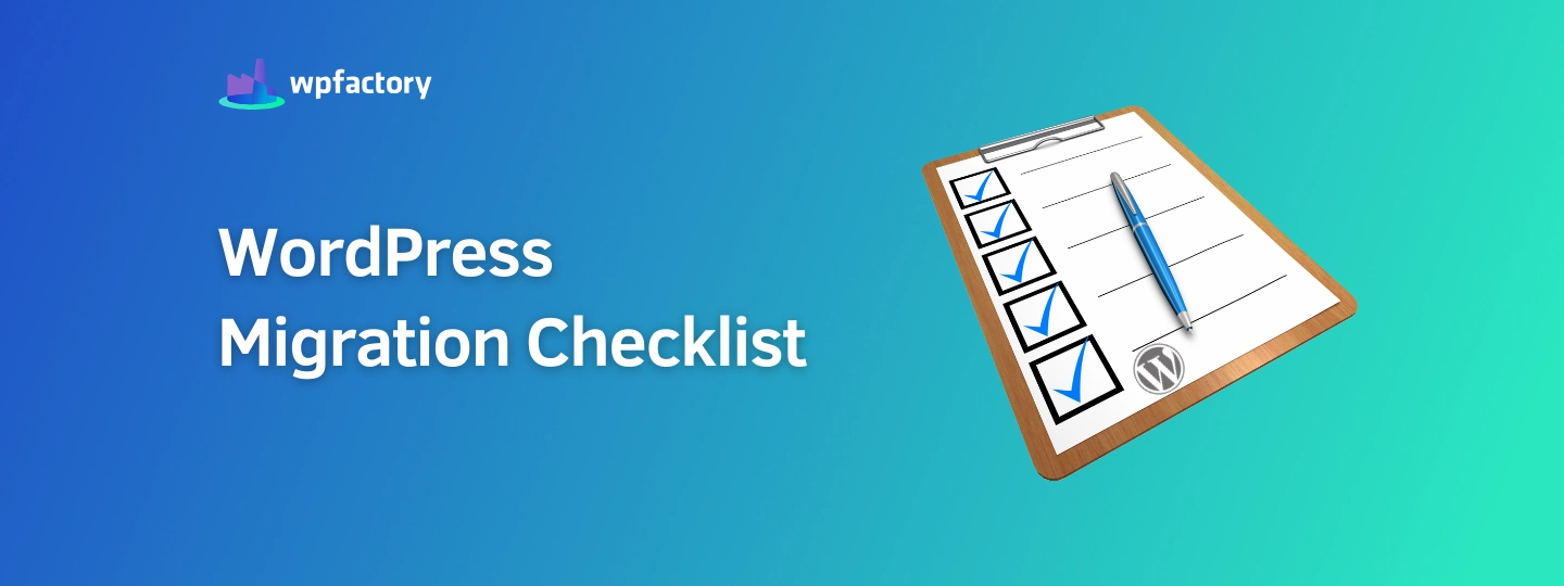 WordPress Migration Checklist