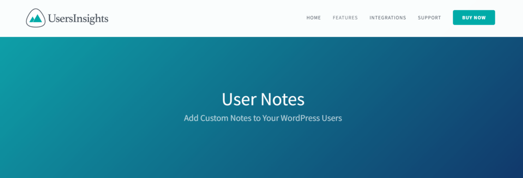 WordPress User Notes by UsersInsights