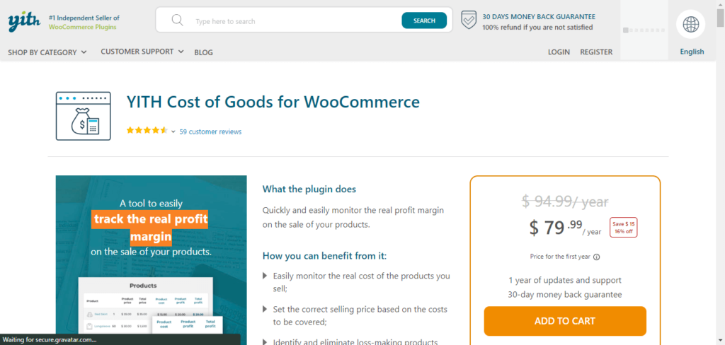 YITH Cost of Goods for WooCommerce