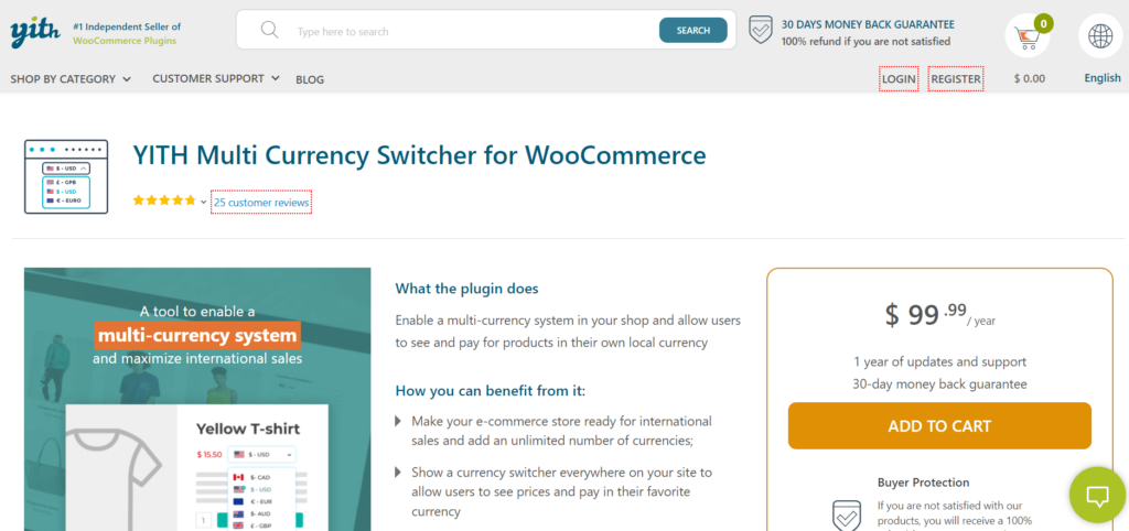 YITH Multi-Currency Switcher for WooCommerce