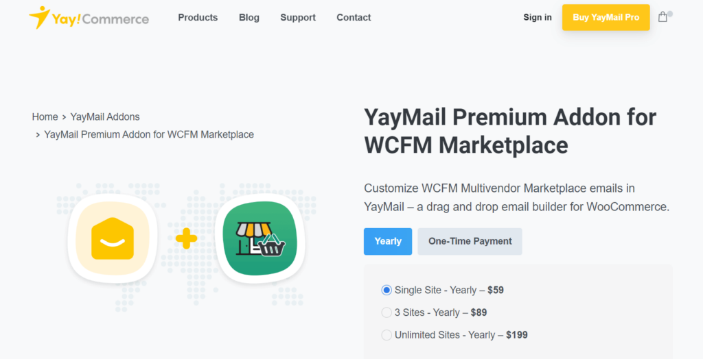 YayMail Premium Addon for WCFM Marketplace