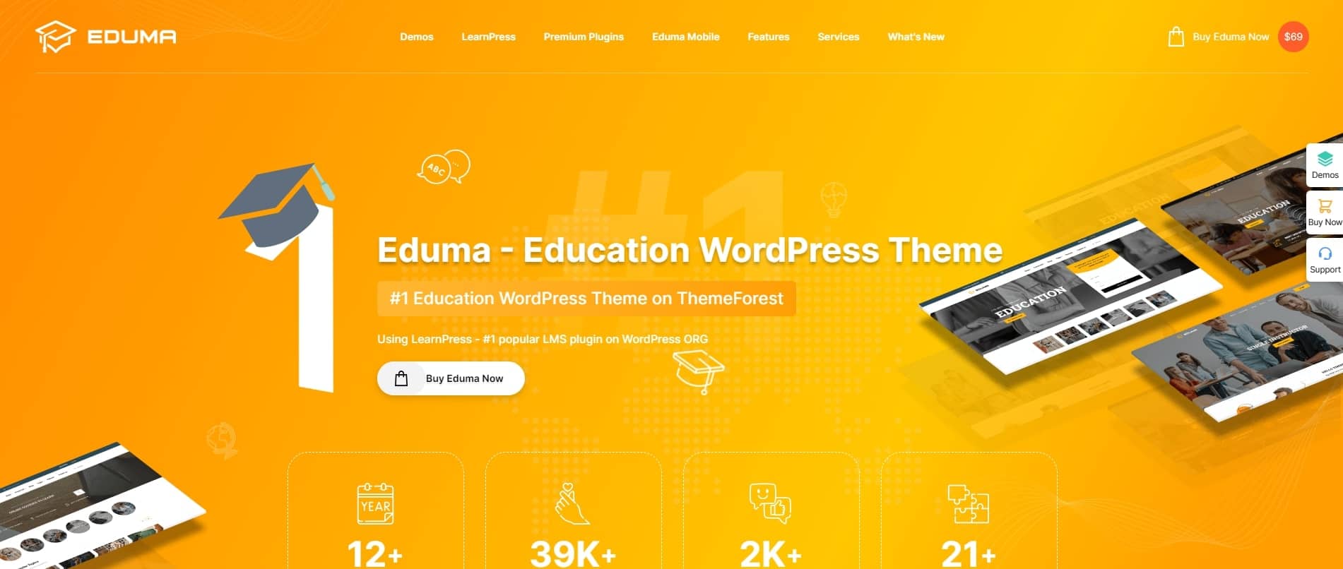 Eduma education wordpress theme