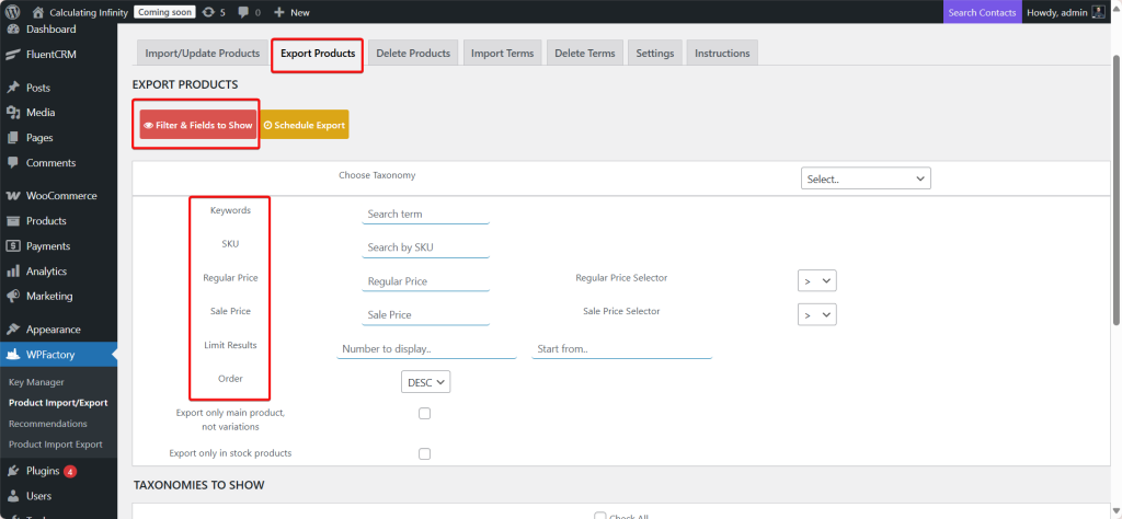 import export products step4 1