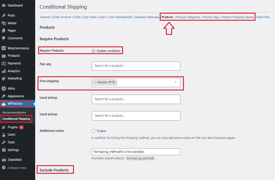 woocommerce Shipping Rules for Specific Products or Categories