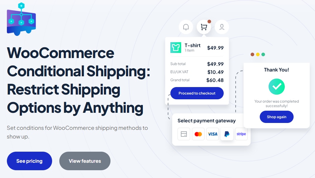 woocommerce conditional shipping and payments plugin
