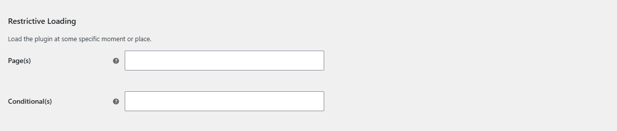 Restrictive Loading group in the Popup Notices General section