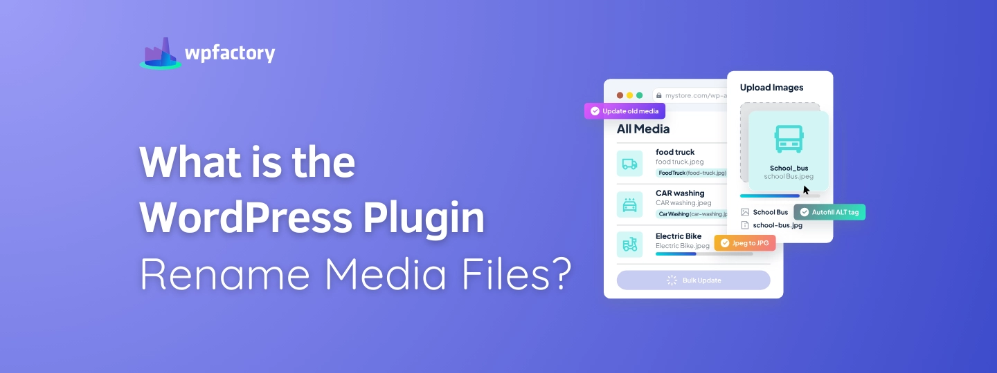 wordpress plugin rename media files